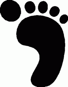 black footprint